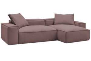 Bobochic Paris Růžová rohová pohovka Boheme 302 cm