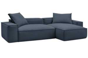 Bobochic Paris Tmavě modrá rohová pohovka Boheme 302 cm