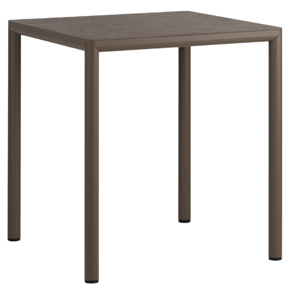 Nardi Hnědý zahradní stůl Piave 70 x 70 cm