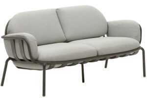 Kave Home Šedo-zelená zahradní pohovka Joncols 164 cm