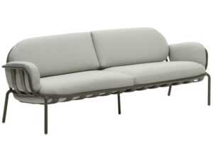 Kave Home Šedo-zelená zahradní pohovka Joncols 224 cm