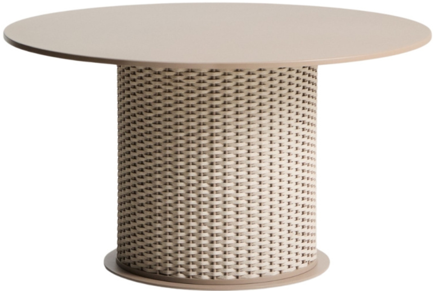 Kave Home Béžovošedý zahradní jídelní stůl Sedalis Ø 135 cm