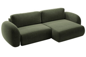 Maison Heritage Zelená rozkládací pohovka Kora 262 cm