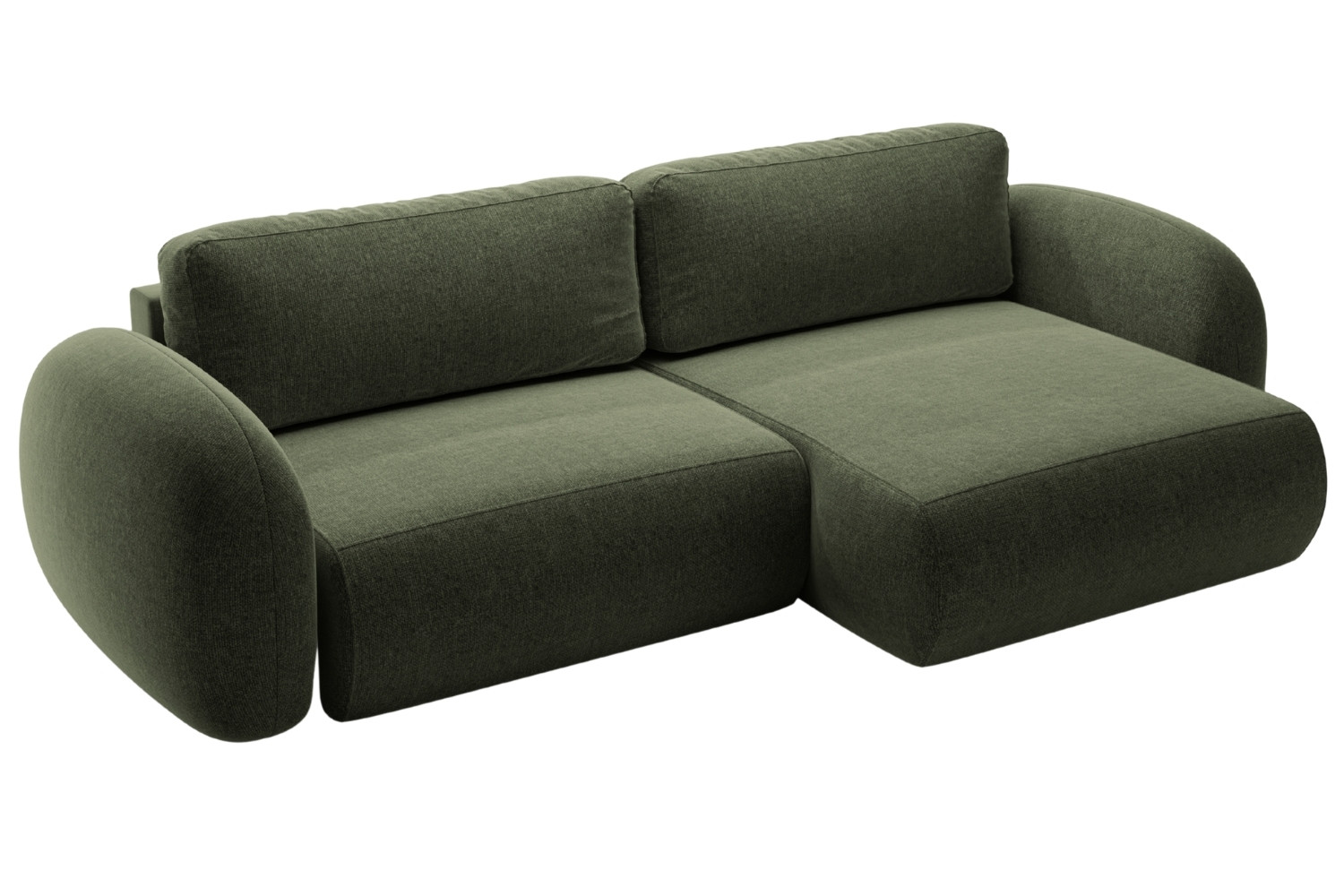 Maison Heritage Zelená rozkládací pohovka Kora 262 cm