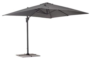 Bizzotto Šedý slunečník Porto 300 x 300 cm