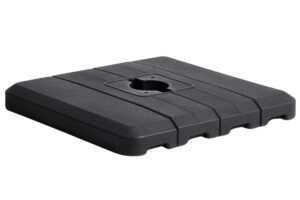 Kave Home Černý plastový podstavec ke slunečníku Alfaz 98 x 98 cm