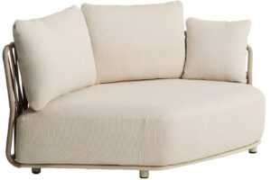 Kave Home Béžový zahradní modul Osani 167 cm s výpletem