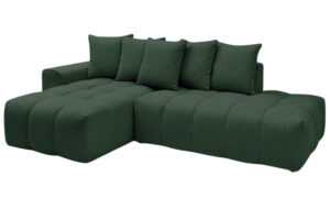 Bobochic Paris Zelená rohová pohovka Mont-Blanc 313 cm