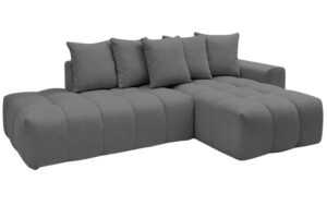 Bobochic Paris Tmavě šedá rohová pohovka Mont-Blanc 313 cm