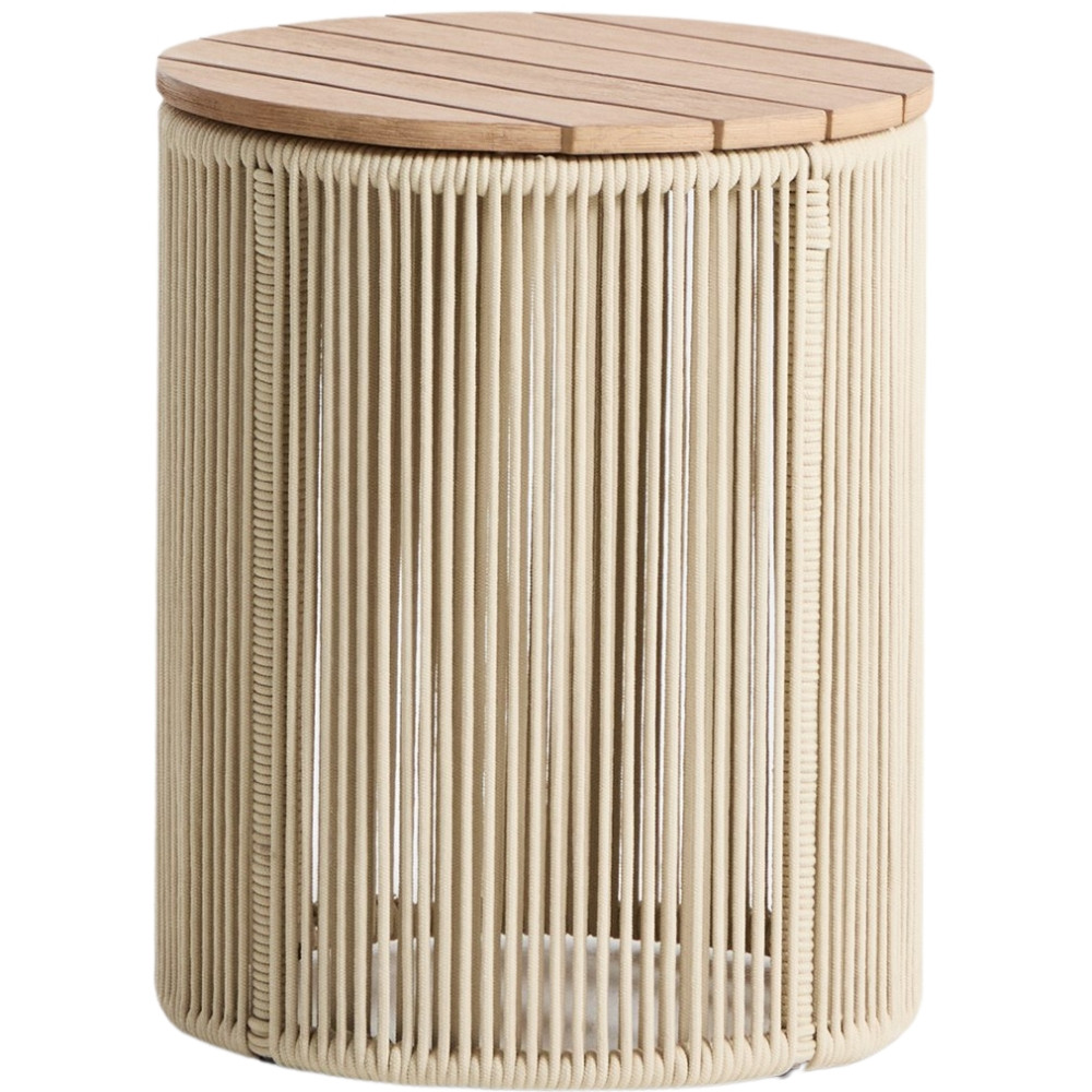 Kave Home Krémový zahradní stolek Dandara 40 cm