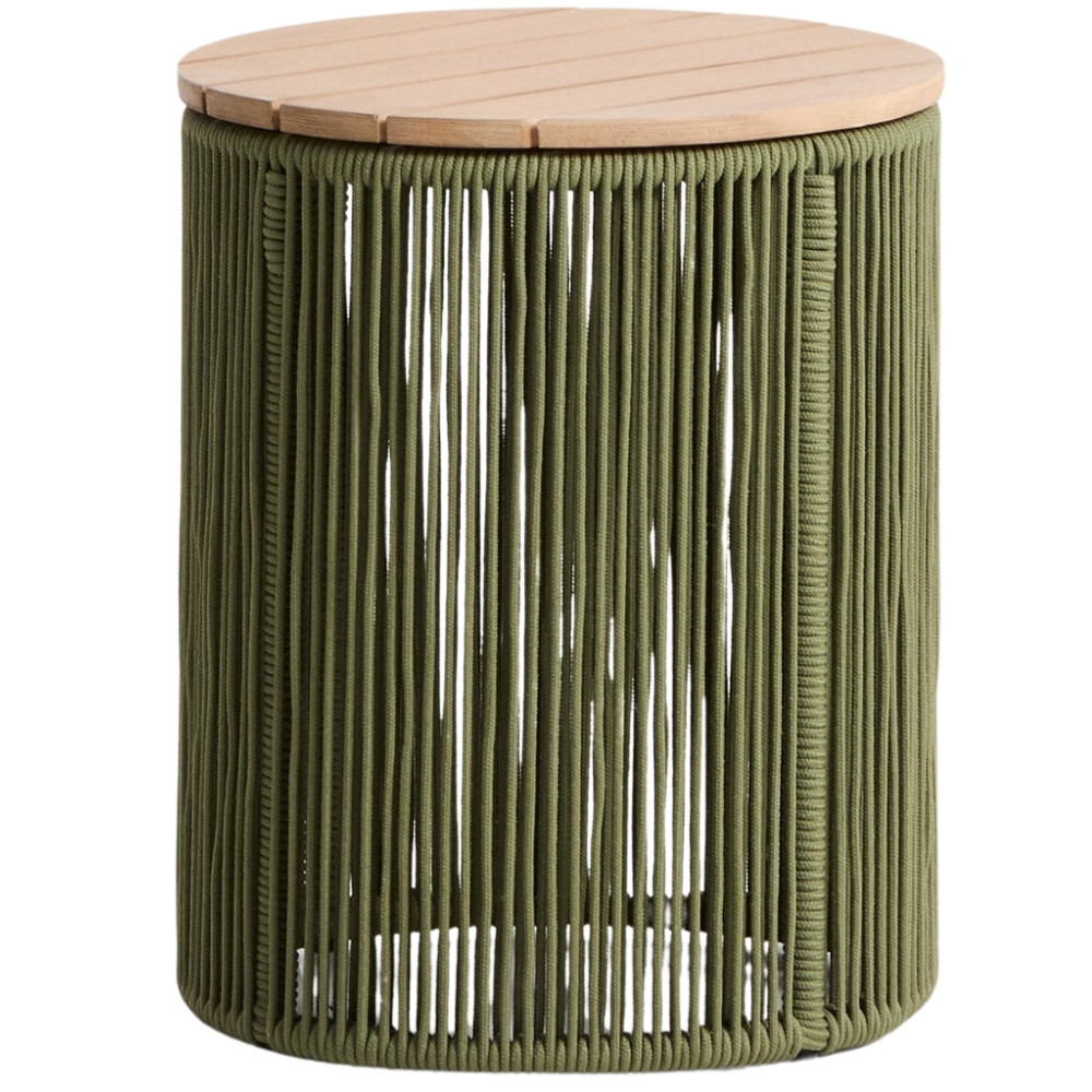 Kave Home Zelený zahradní stolek Dandara 40 cm