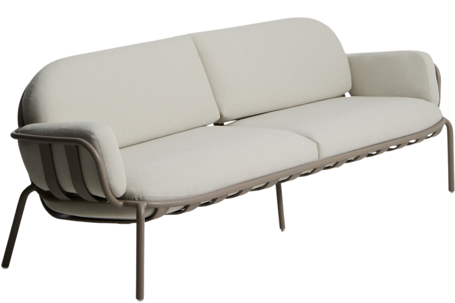 Kave Home Béžová zahradní pohovka Joncols 224 cm