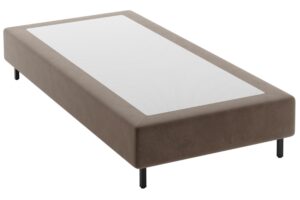 Micadoni Hnědá sametová jednolůžková postel Whale 90 x 200 cm