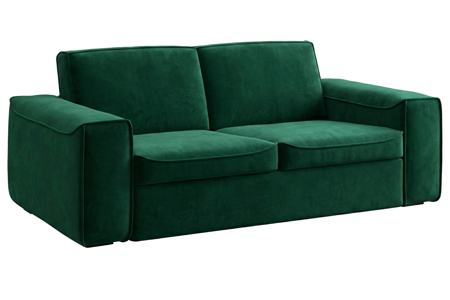 Mesonica Zelená sametová rozkládací pohovka Munro 205 cm