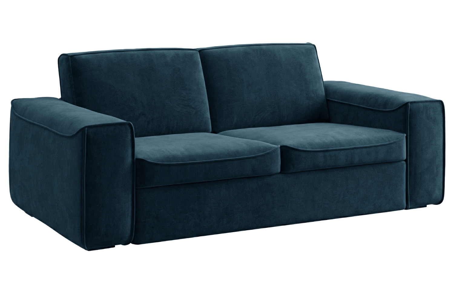 Mesonica Modrá sametová rozkládací pohovka Munro 205 cm