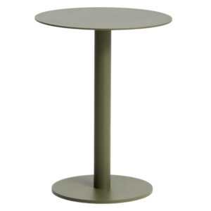 Kave Home Zelený hliníkový zahradní stolek Asinara ⌀ 40 cm
