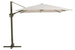 Kave Home Béžovo-zelený slunečník Noli 300 x 300 cm