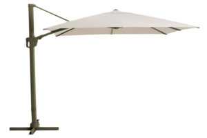 Kave Home Béžovo-zelený slunečník Noli 300 x 300 cm