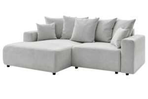 Bobochic Paris Světle šedá rozkládací pohovka Atilla 244 cm