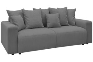 Bobochic Paris Tmavě šedá manšestrová rozkládací pohovka Envy 245 cm