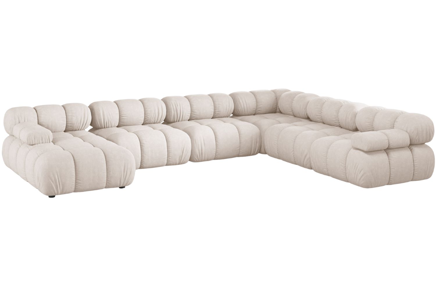 Micadoni Béžová rohová pohovka Bellis II. 376 cm