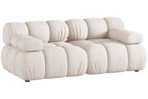 Micadoni Béžová dvoumístná pohovka Bellis II. 188 cm