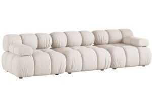 Micadoni Béžová trojmístná pohovka Bellis II. 282 cm