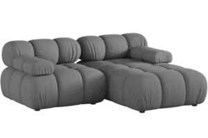 Micadoni Šedá rohová pohovka Bellis II. 188 cm