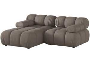 Micadoni Hnědá rohová pohovka Bellis II. 188 cm