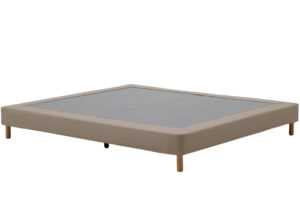 Kave Home Hnědá čalouněná dvoulůžková postel  Ofelia 160 x 200 cm