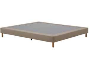 Kave Home Hnědá čalouněná dvoulůžková postel Ofelia 180 x 200 cm