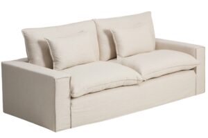 Kave Home Béžová pohovka Anarela 260 cm s odnímatelným potahem