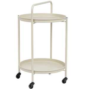 Bizzotto Krémový zahradní servírovací stolek Austin 45 cm