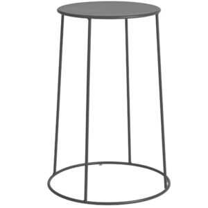 Bizzotto Antracitový kovový zahradní stolek Austin ø 35 cm