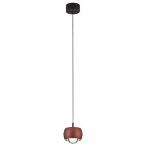 Nova Luce Hnědé závěsné LED světlo Conga 10 cm