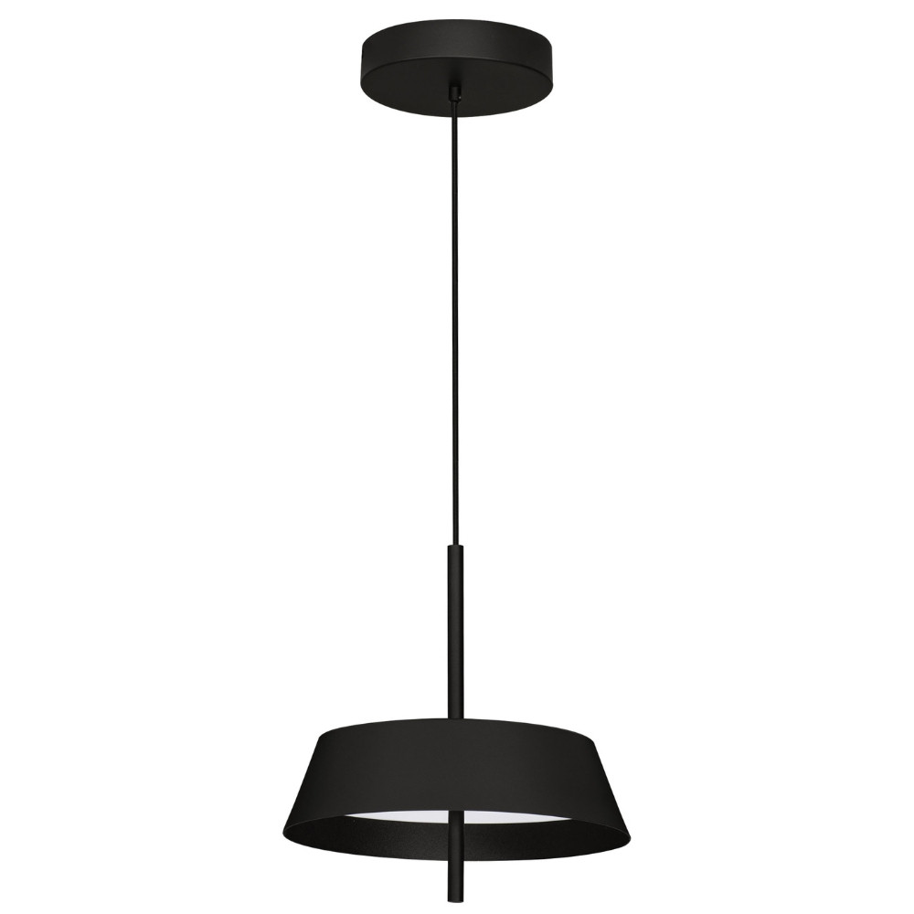 Nova Luce Černé kovové závěsné LED světlo Velio 35 cm