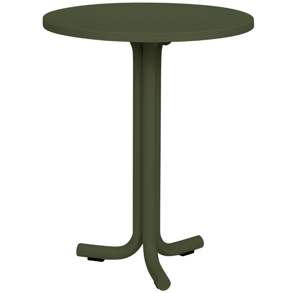 noo.ma Zelený kovový zahradní bistro stolek Nokk ⌀ 59 cm
