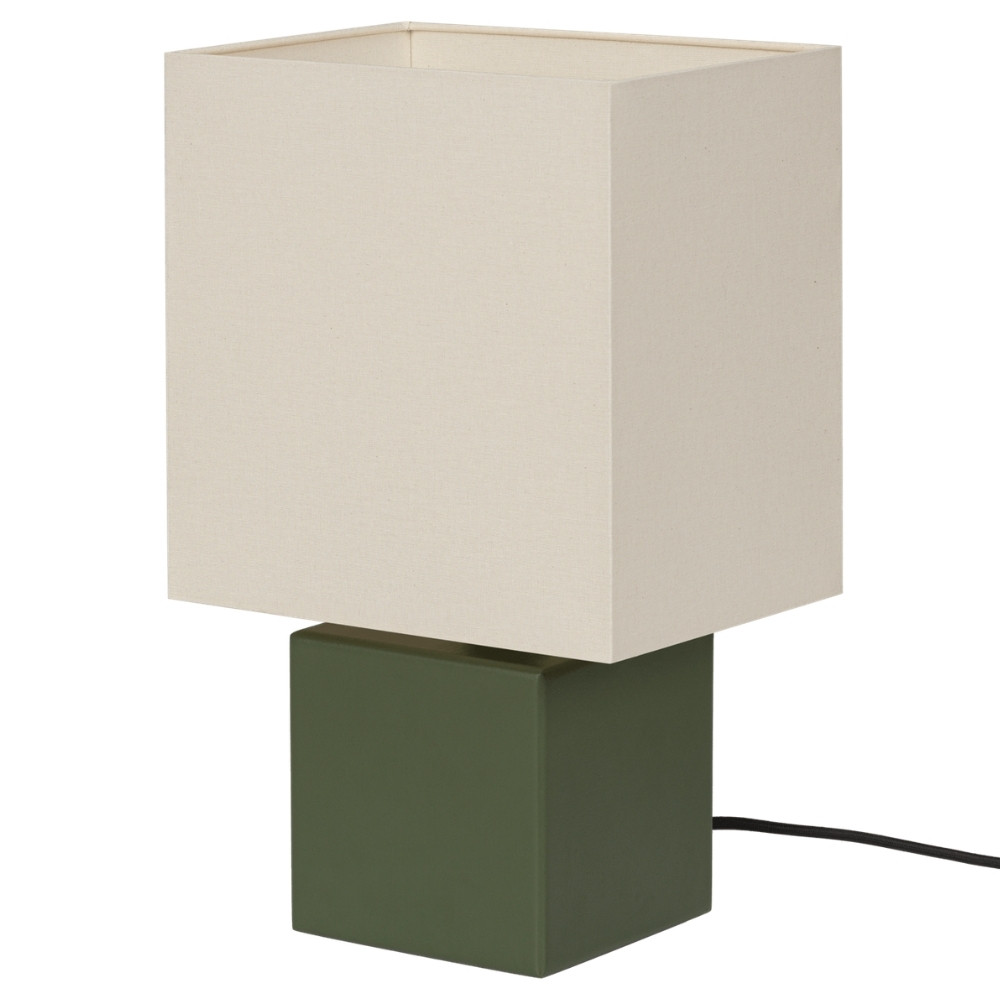 noo.ma Zelená dřevěná stolní lampa Zam