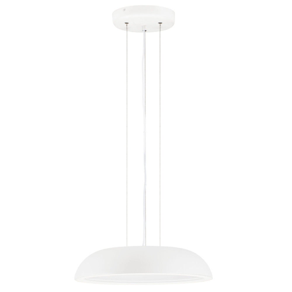 Nova Luce Bílé kovové závěsné LED světlo Felicia 45 cm