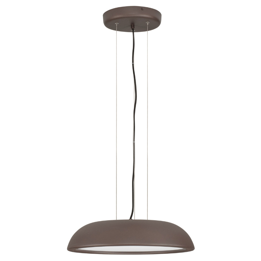 Nova Luce Hnědé kovové závěsné LED světlo Felicia 45 cm