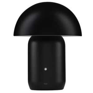 Nova Luce Černá kovová nabíjecí stolní LED lampa Pois