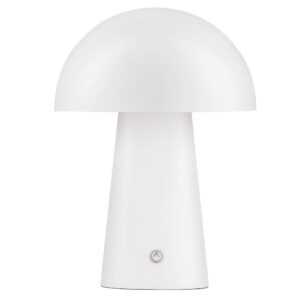 Nova Luce Bílá kovová nabíjecí stolní LED lampa Ande