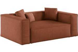 Cosmopolitan Design Terakotově oranžová dvoumístná pohovka Aveiro 180 cm