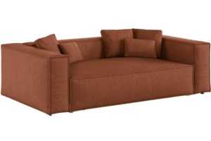 Cosmopolitan Design Terakotově oranžová trojmístná pohovka Aveiro 220 cm