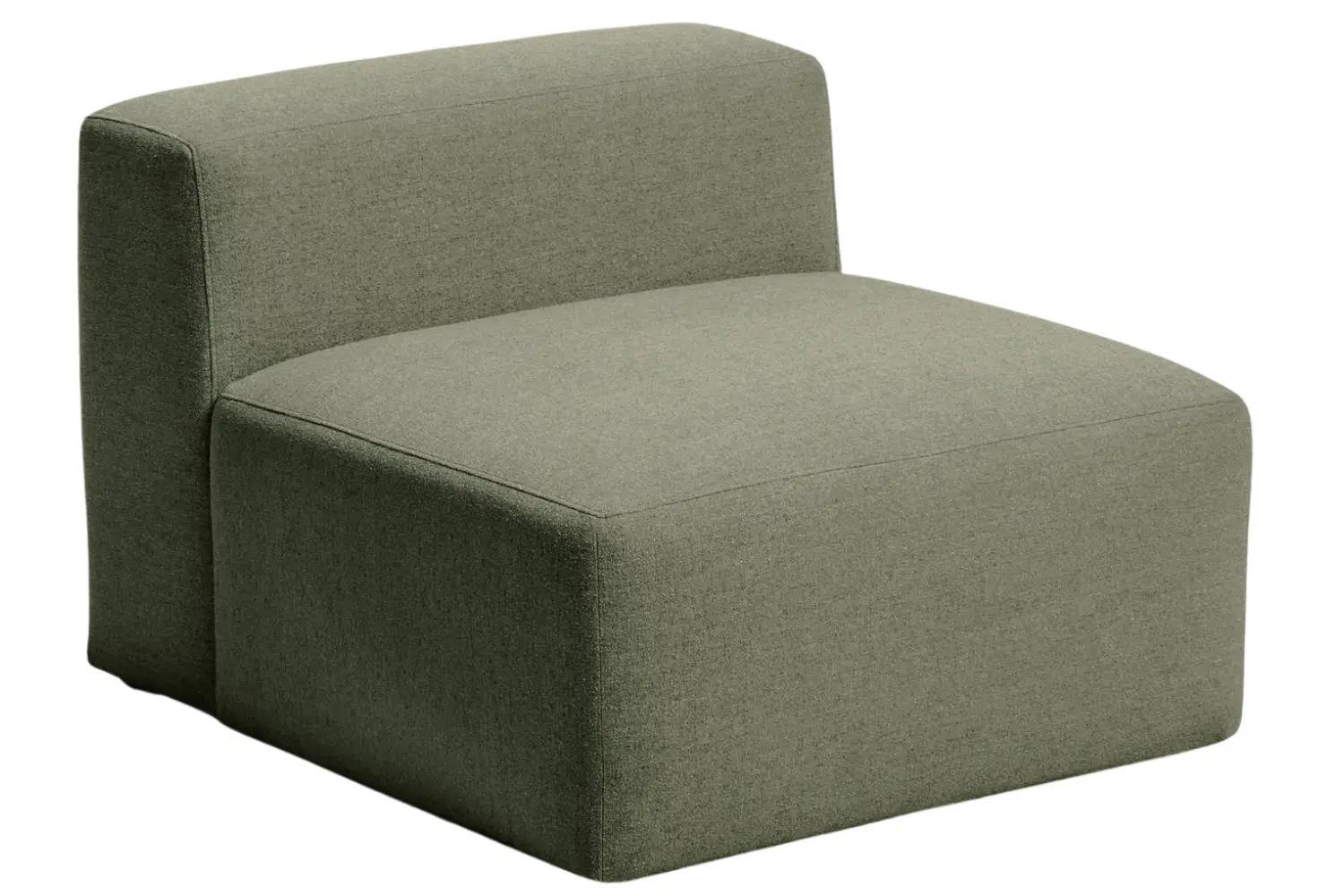 Zelené křeslo Kave Home Blok 90 cm